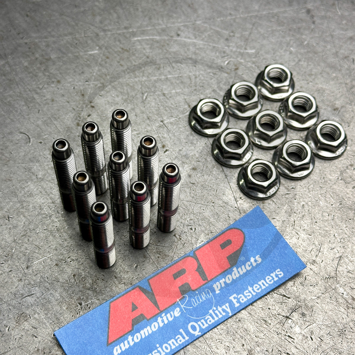 ARP 9PC Stainless Steel Exhaust Manifold Studs & 6pt Nuts for Honda B/D/H Series