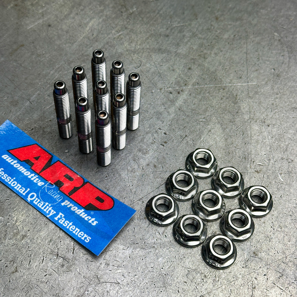 ARP 9PC Stainless Steel Exhaust Manifold Studs & 6pt Nuts for Honda B/D/H Series