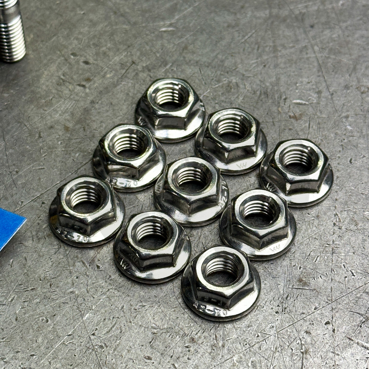 ARP 9PC Stainless Steel Exhaust Manifold Studs & 6pt Nuts for Honda B/D/H Series