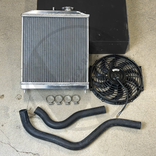Pro Half Size Radiator Kit For Honda Civic Acura Integra B Series
