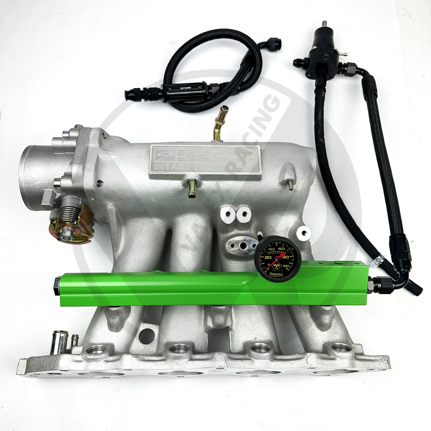 B Series Fuel Tuck System / Valex Racing Fuel Rail / K Tuned Filter for Honda Civic Acura Integra (FBO Green)
