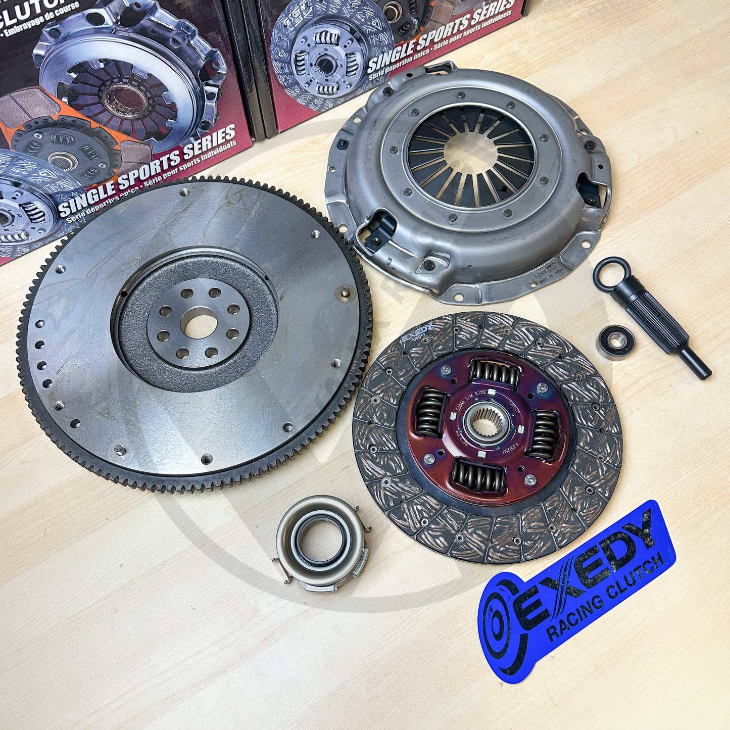 EXEDY OEM Clutch & OEM Flywheel Kit for 99-12 Subaru Impreza Base 2.5L