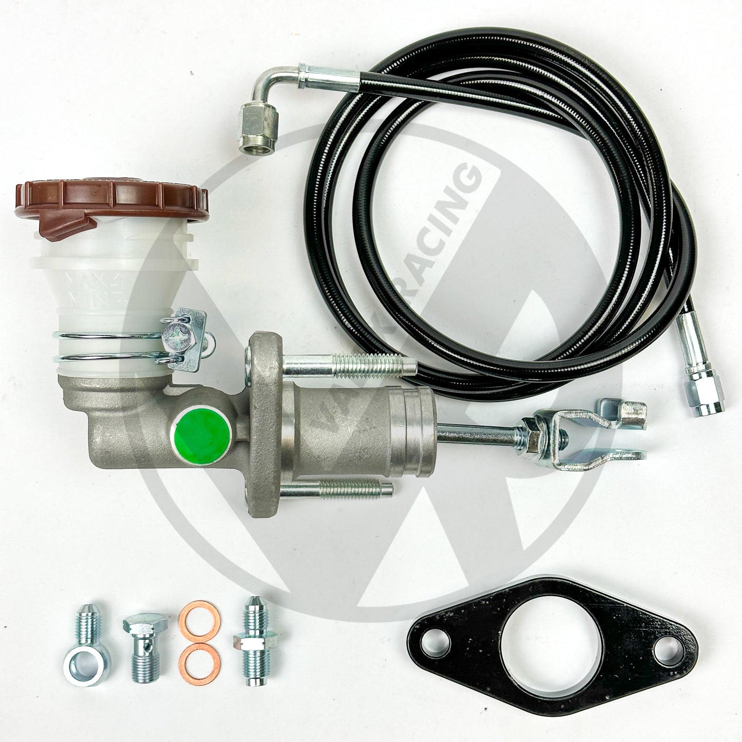 K Swap S2000 (S2K) Style Clutch Master Cylinder (CMC) Kit with Stainless Steel Clutch Line