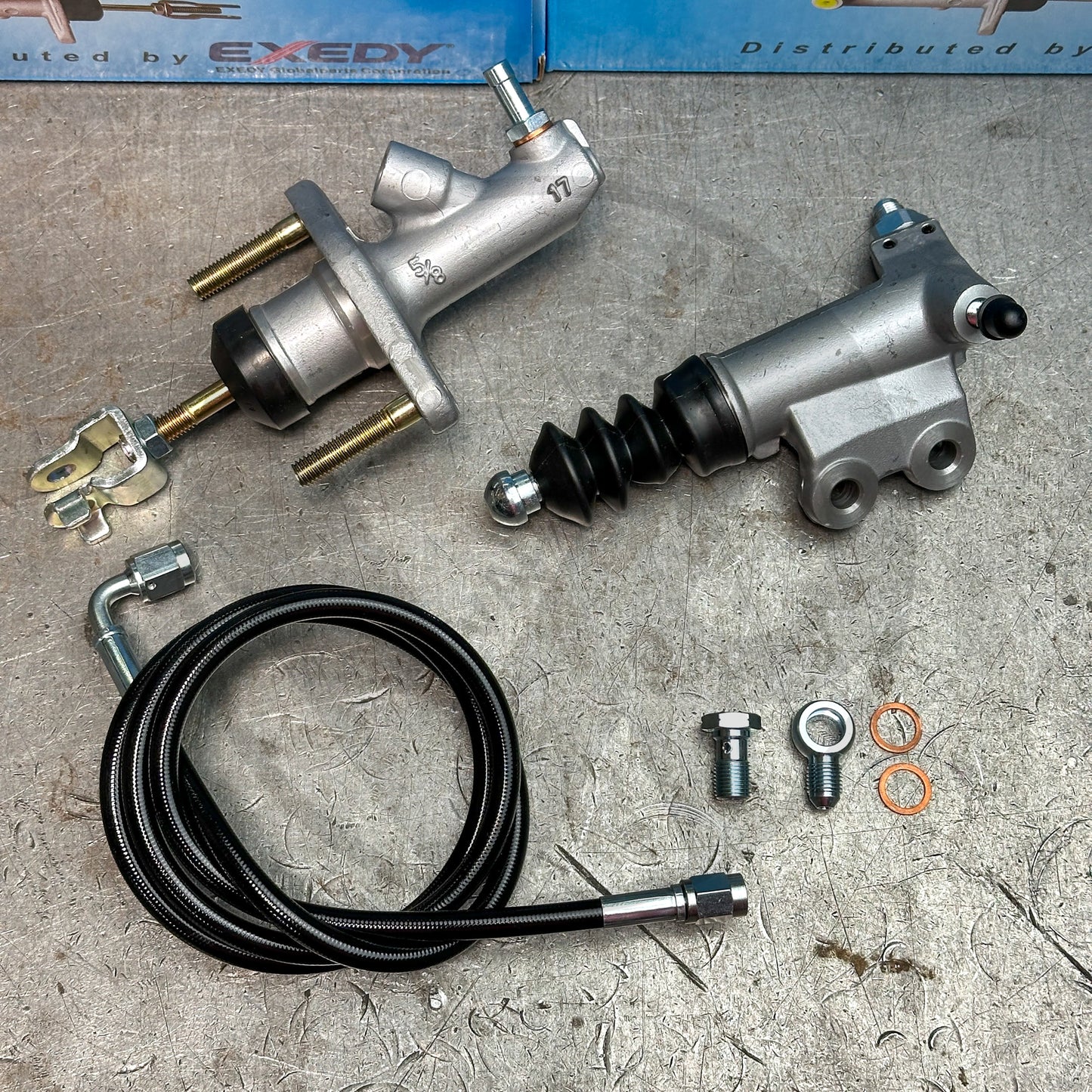 Exedy EM1 Clutch Master w Slave Cylinder for 16-21 Honda Civic Si No Delay Valve