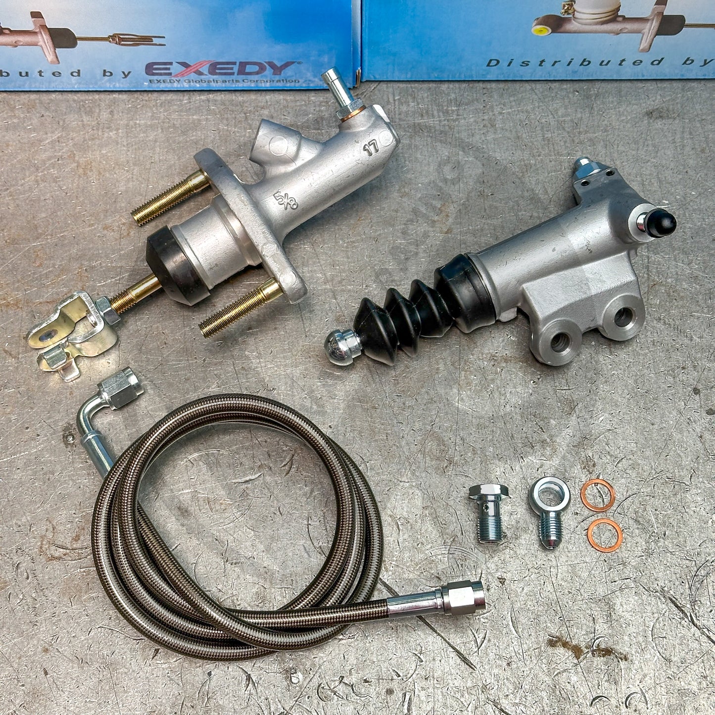 Exedy EM1 Clutch Master w Slave Cylinder for 16-21 Honda Civic Si No Delay Valve