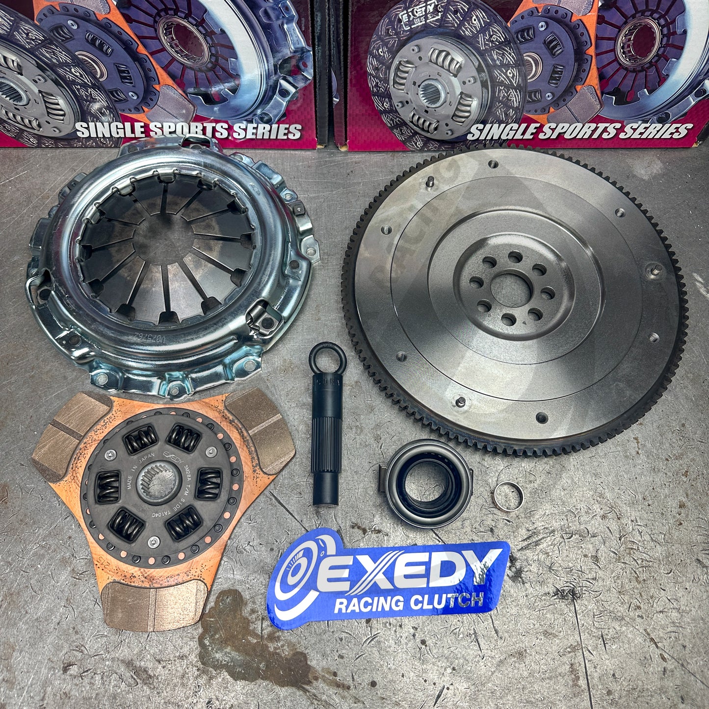 EXEDY STAGE 2 CLUTCH DISC & EXEDY OEM PRESSURE PLATE OEM FLYWHEEL Honda K Series K20 K24