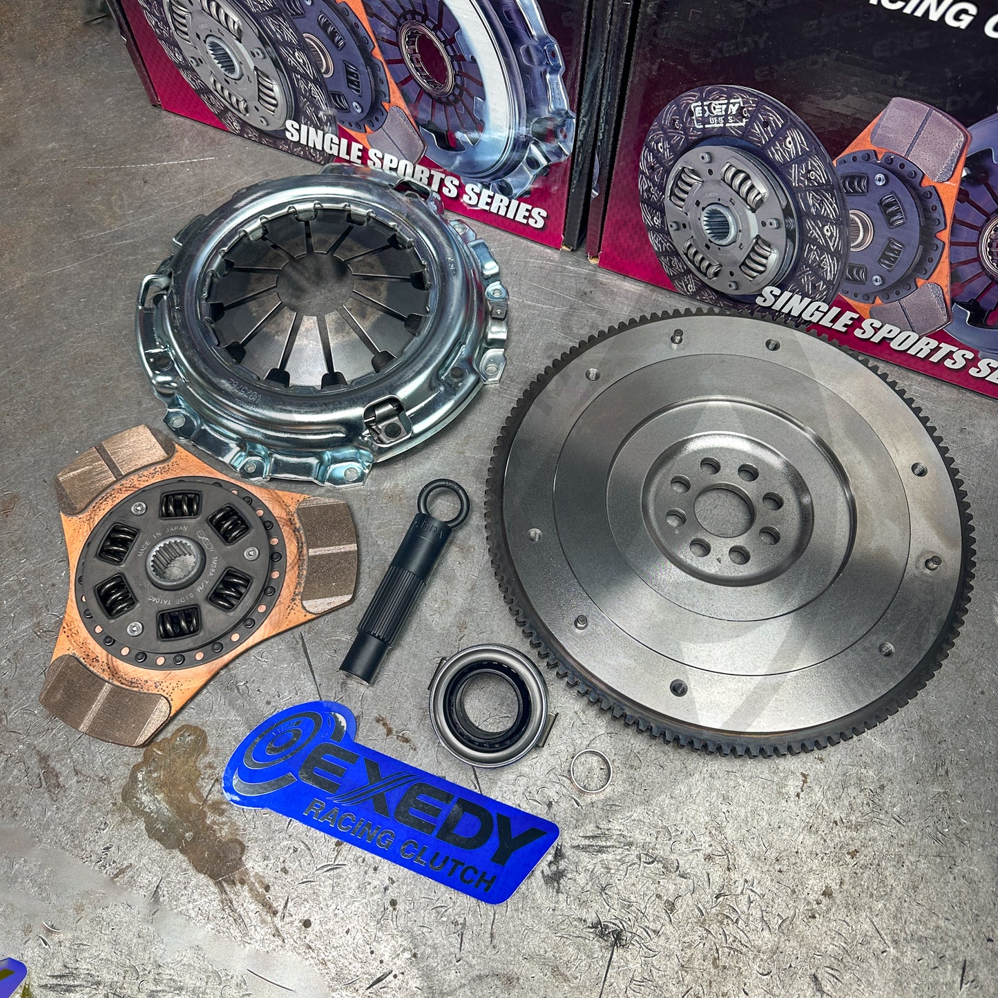 EXEDY STAGE 2 CLUTCH DISC & EXEDY OEM PRESSURE PLATE OEM FLYWHEEL Honda K Series K20 K24