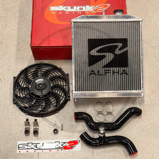 Skunk2 Pro Driver Side Alpha Radiator Kit For Honda Civic Acura Integra K24 Swap