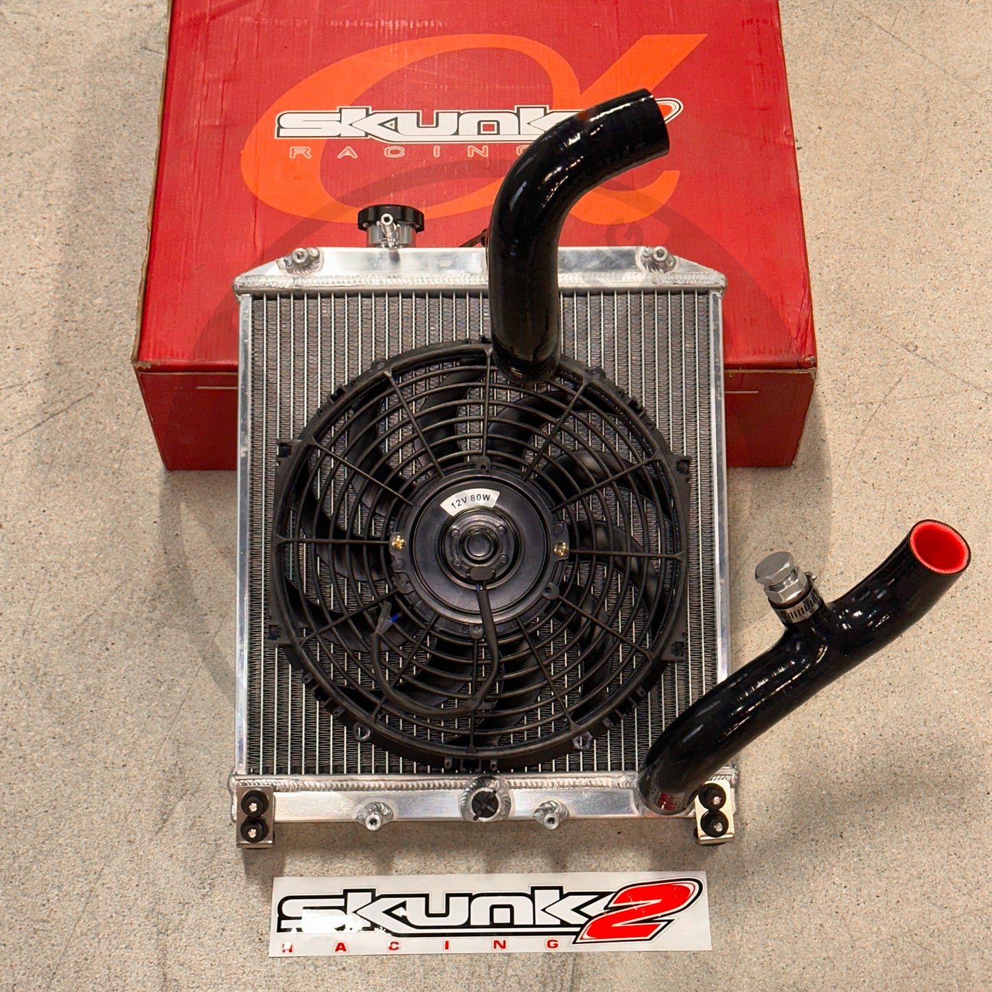 Skunk2 Pro Driver Side Alpha Radiator Kit For Honda Civic Acura Integra K20 Swap