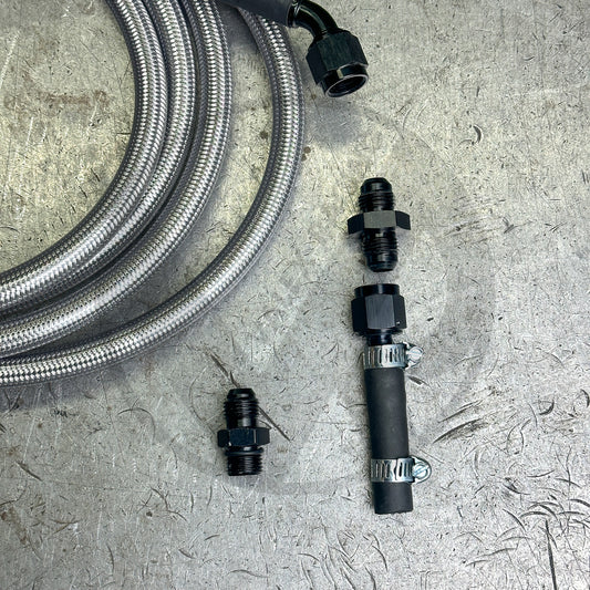 92-95 Civic E85 Compatible Stainless Steel Fuel Return Line | Regulator to Tank