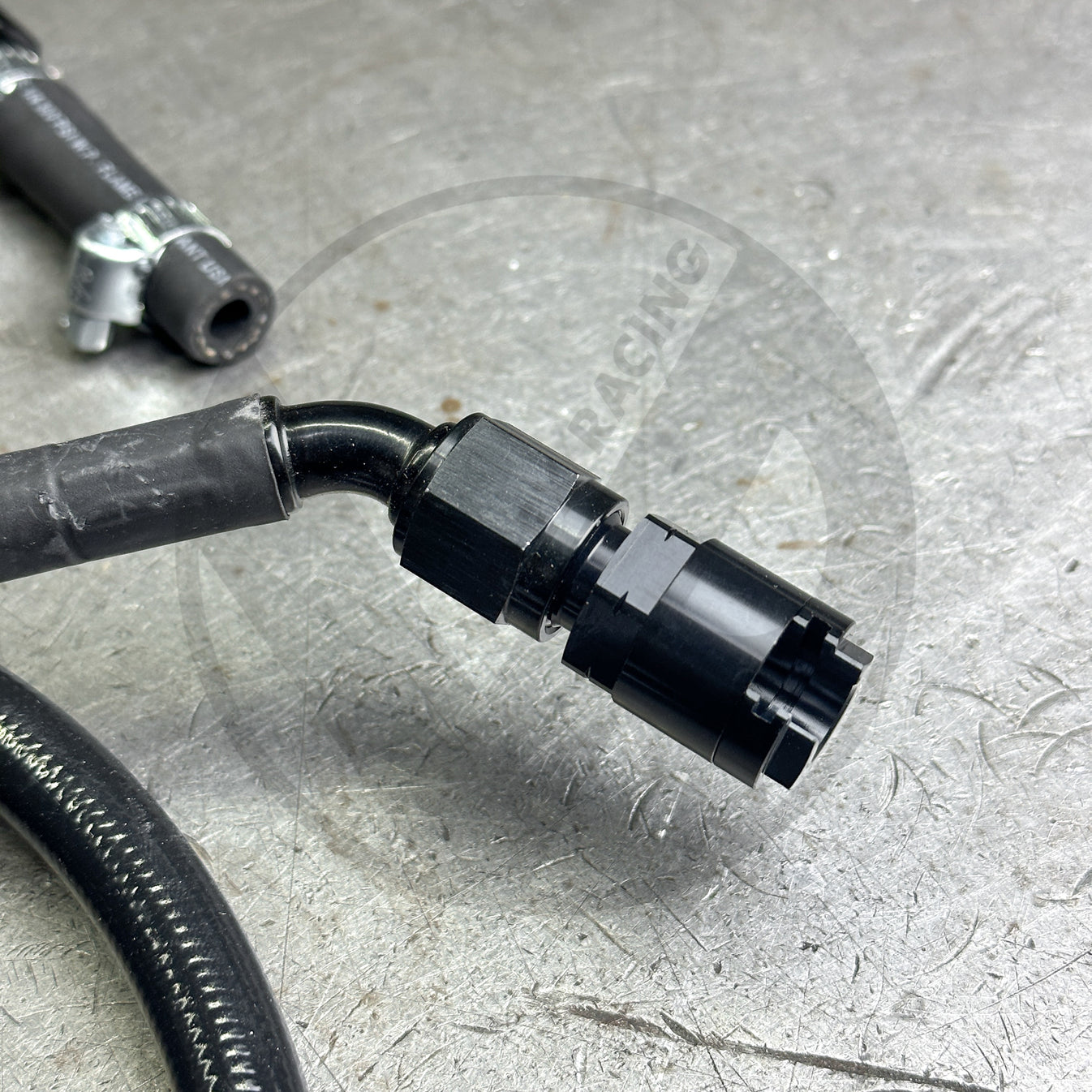 9600 Civic E85 Compatible Black Stainless Steel Fuel Lines Kit 6AN