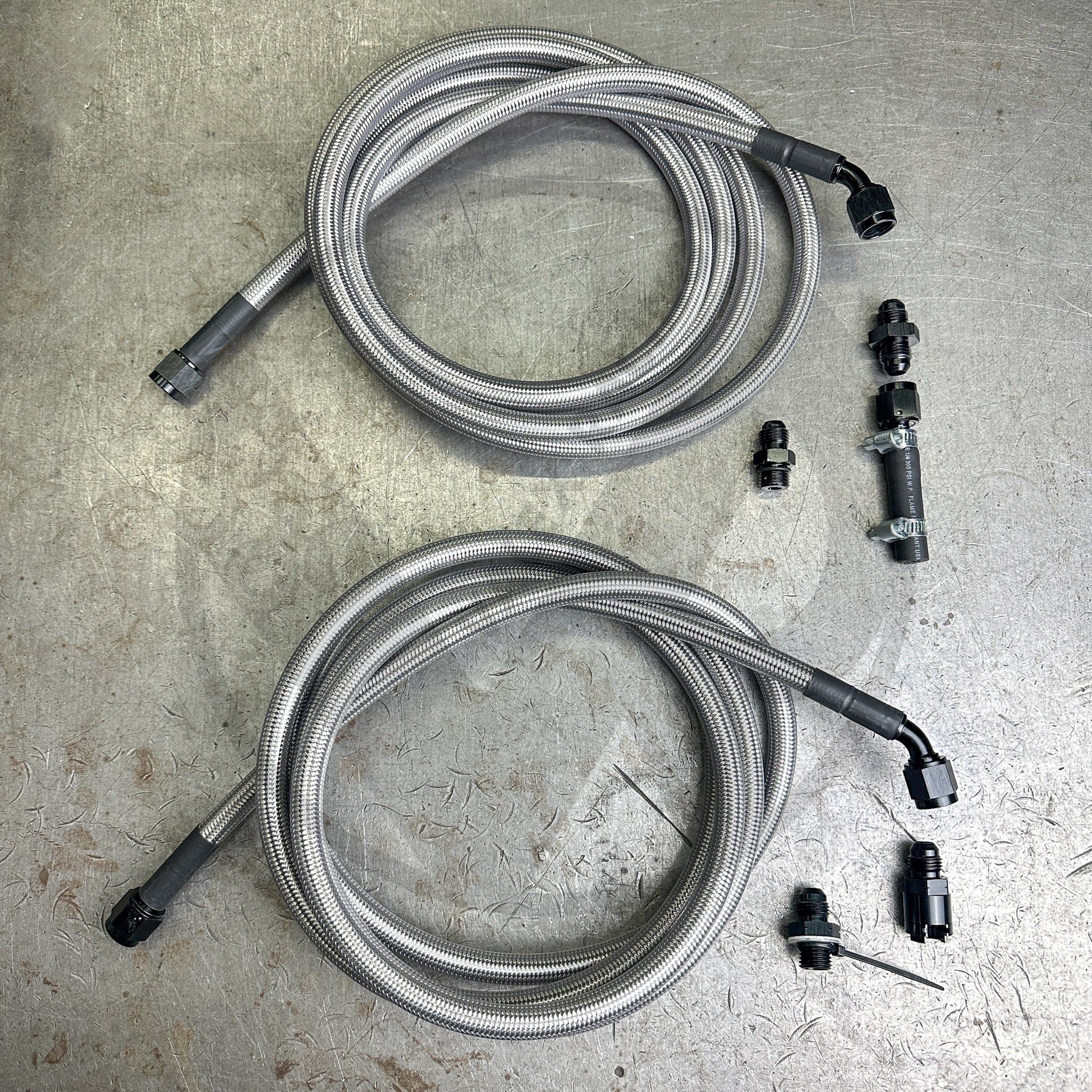 97-01 Honda CR-V E85 Compatible Stainless Steel Fuel Lines Kit - 6AN ...