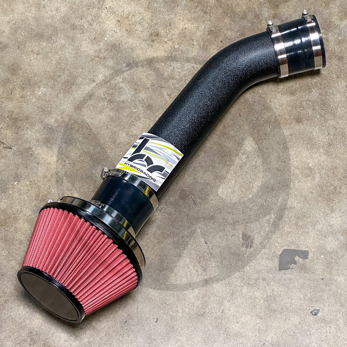 3" inch Air Intake | Hybrid Racing Filter V Stack Combo for Honda Civic Integra w/Skunk2 Ultra Street (Wrinkle Black)