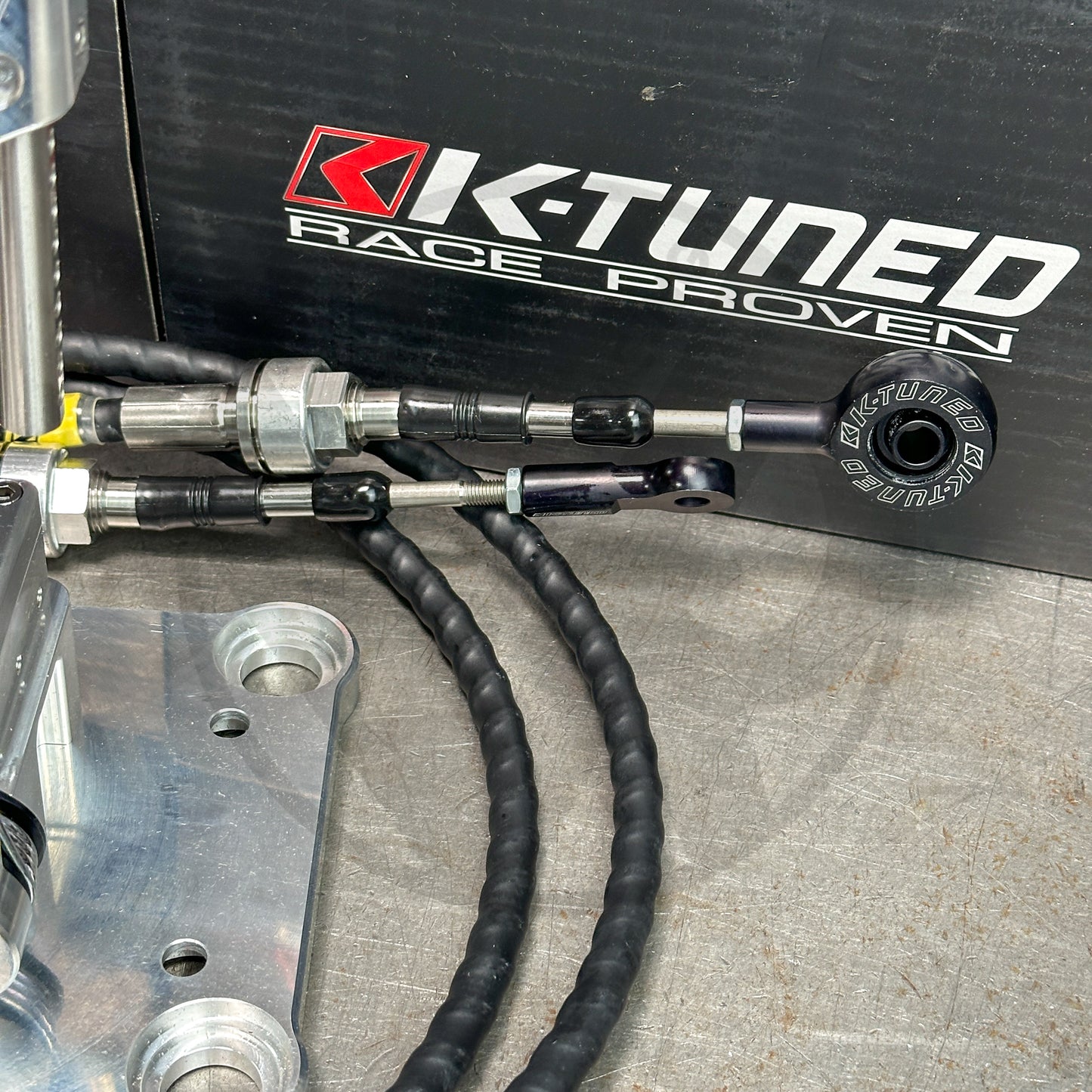 K Tuned Street Rev 3 Billet RSX Shifter and Race Spec Shifter Cables