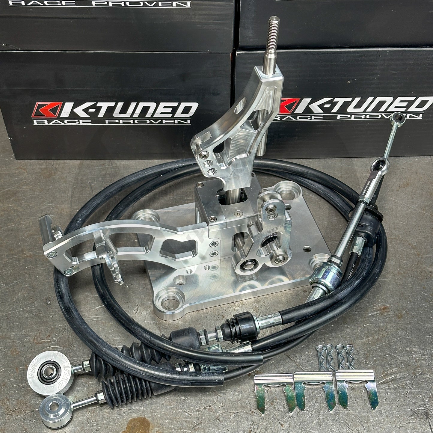 K Tuned Billet RSX Pro Shifter and OEM Spec Shifter Cables