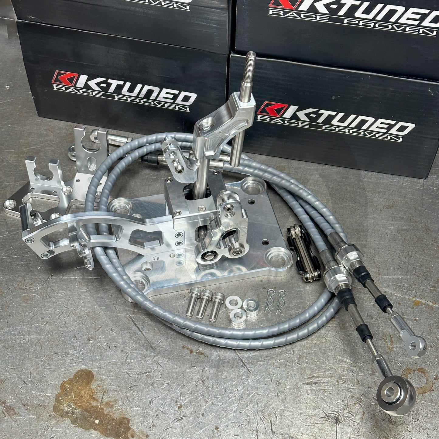 K Tuned Street Rev 3 Billet RSX Shifter and Shifter Cables