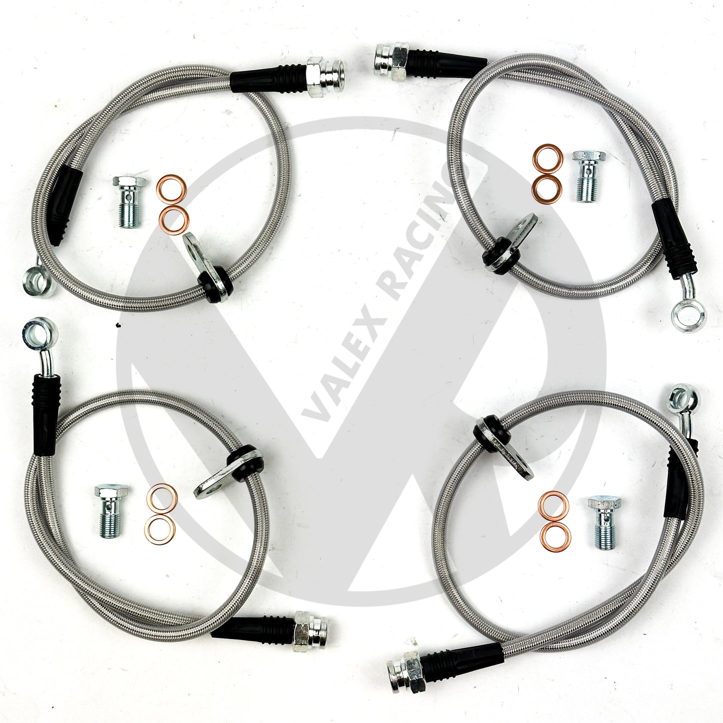 Stainless Steel Front and Rear Brake Line Replacement Kit 12-15 Honda Civic Si