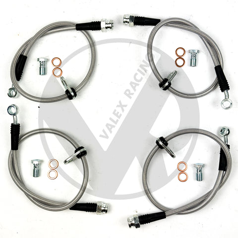 Stainless Steel Front and Rear Brake Line Replacement Kit 06-11 Honda Civic Si