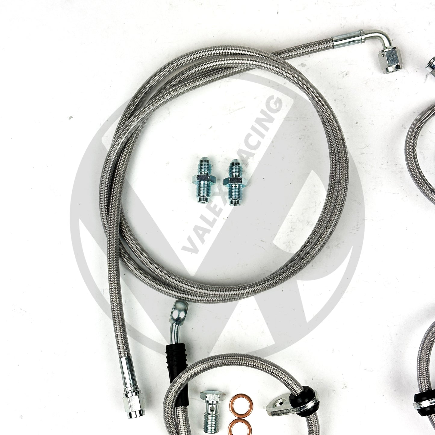 Complete Stainless Front Brake Line Replacement Kit 88-91 Honda Civic / CRX EF