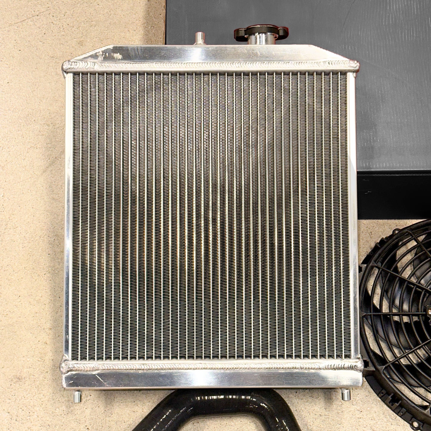 Pro Driver Side Radiator Kit w/ K-TUNED Radiator Hoses For Honda Civic Acura Integra K Swap