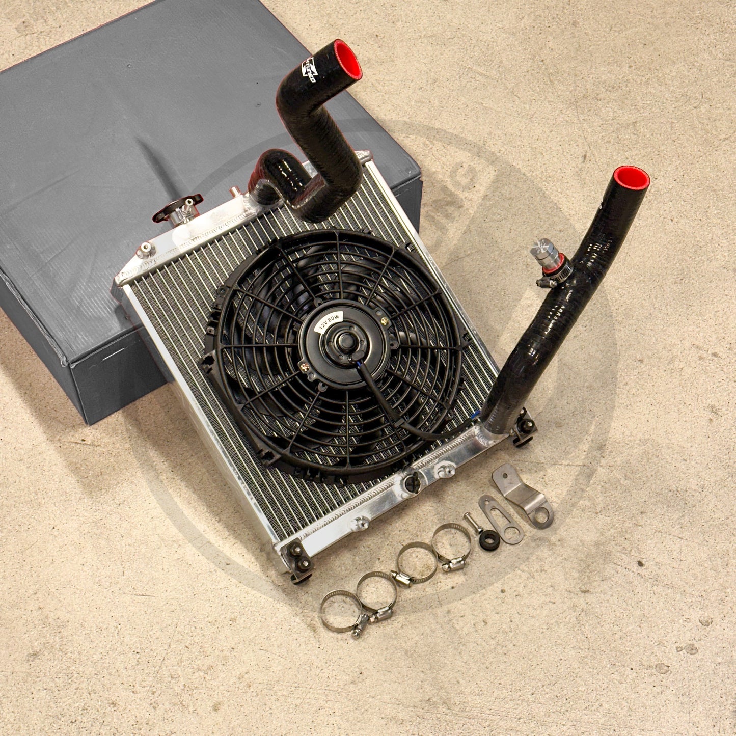 Pro Driver Side Radiator Kit w/ K-TUNED Radiator Hoses For Honda Civic Acura Integra K Swap