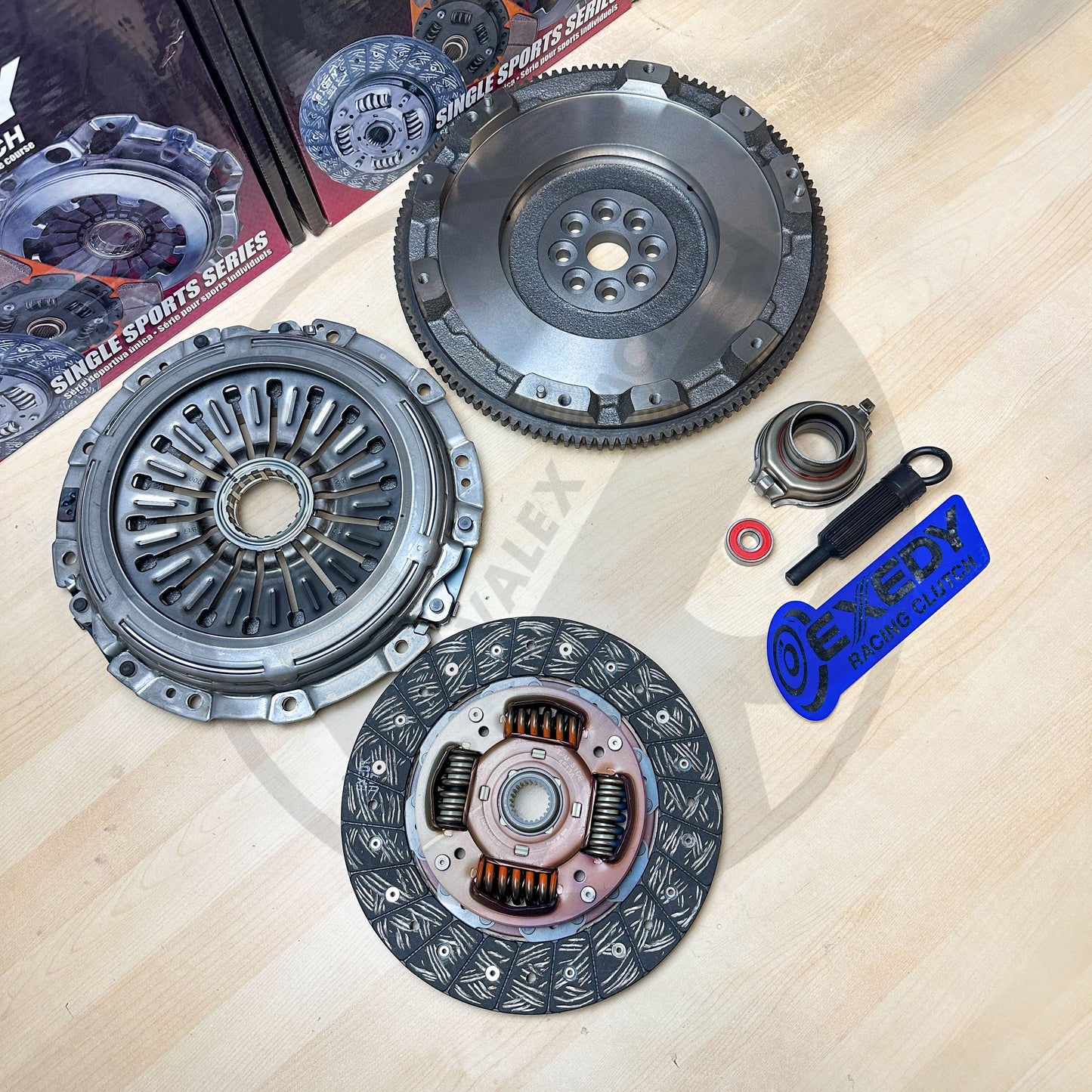 EXEDY OEM Clutch & 13.4LBS Flywheel Kit for 2004-2021 Subaru WRX STI 2.5L Turbo
