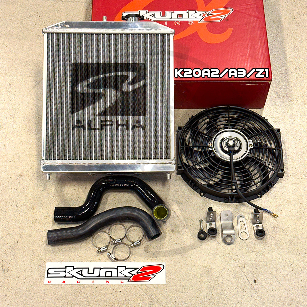 Skunk2 Pro Driver Side Alpha Radiator Kit For Honda Civic Acura Integra K Swap