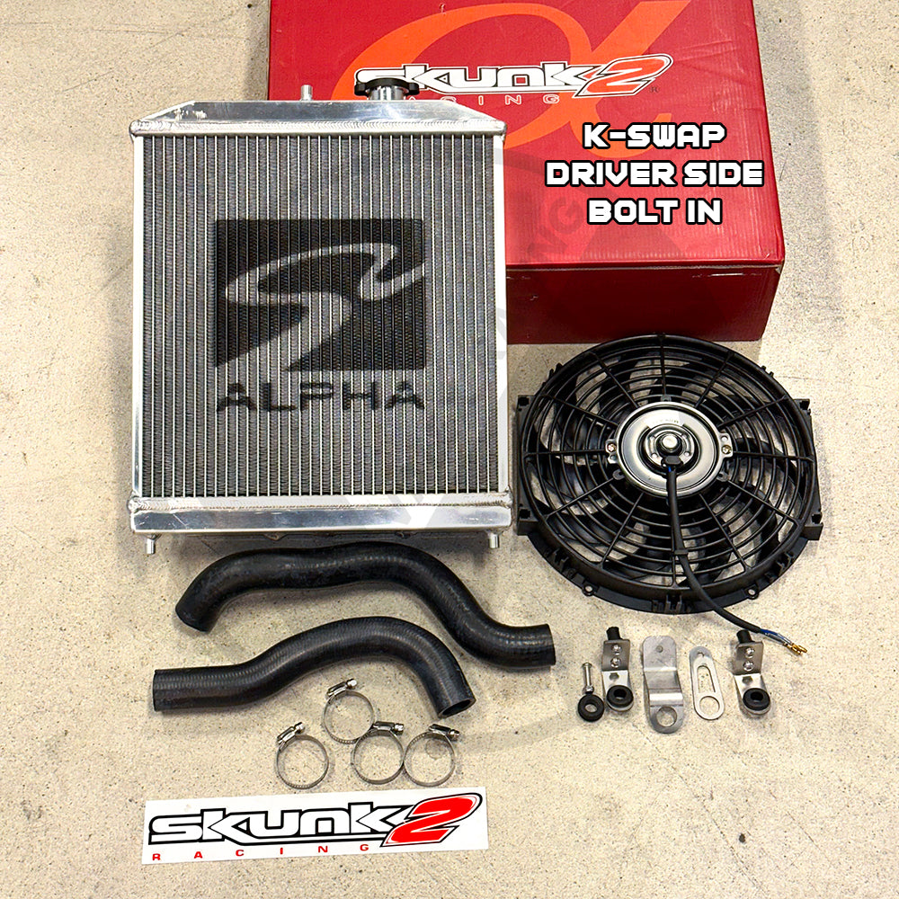 Cv Radiator Kit Skunk2 Pro Driver Side Alpha Radiator Kit For Honda Civic Acura Integr ...
