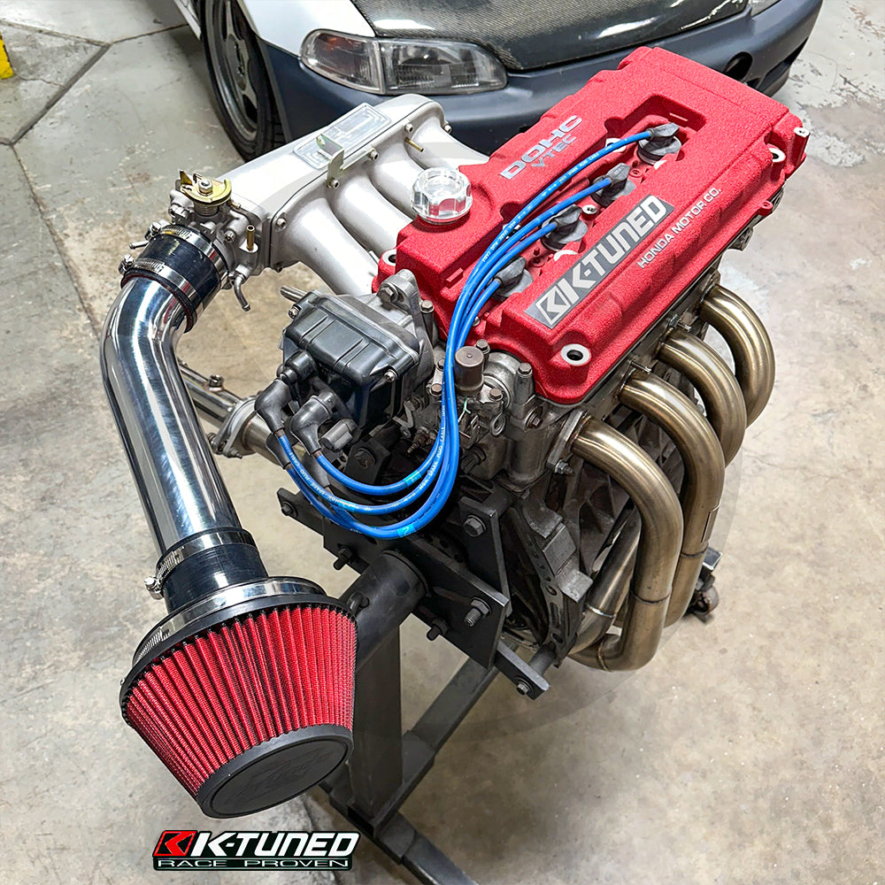 3" inch Air Intake K-Tuned Filter & Composite V Stack for Honda Civic Acura Integra w/Skunk2 Ultra Street Manifold