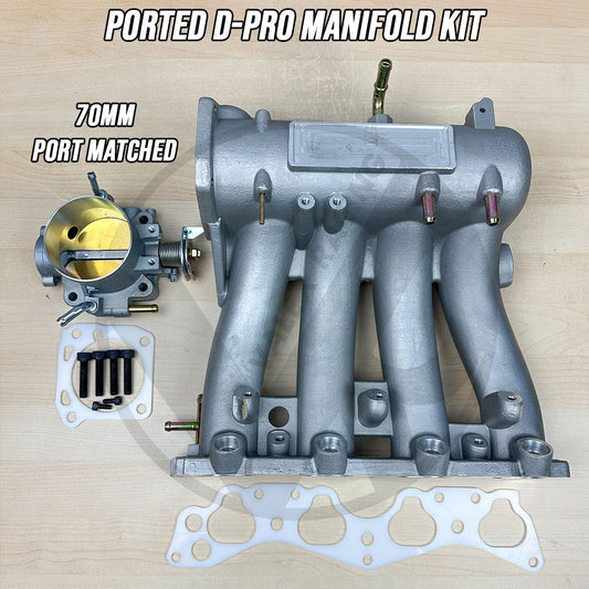 D-Pro Ported Intake Manifold & 70mm Throttle Body Kit for Honda D16 SOHC