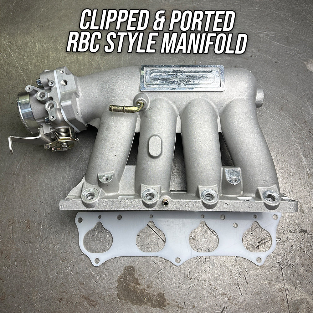 RBC Pro Clipped Ported Manifold K20 K24 Swap w Dual Pattern 70mm Blox ...
