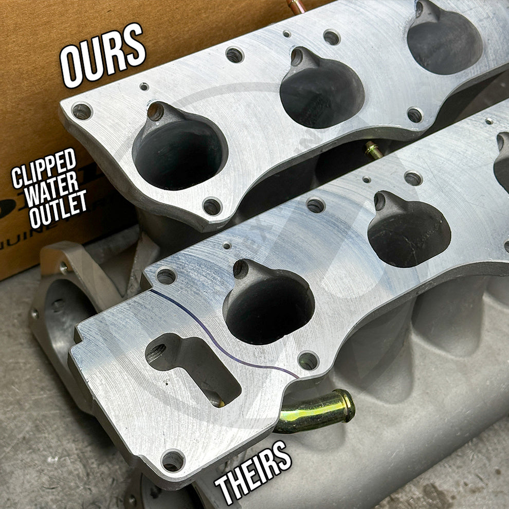 RBC Pro Clipped Ported Intake Manifold K20 K24 K-Swap 72mm Dual Patter ...