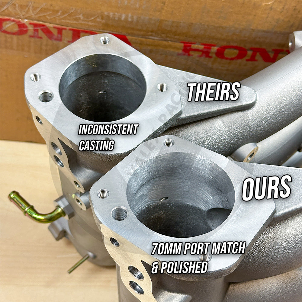 D-Pro Ported Intake Manifold & 70mm Throttle Body Kit for Honda D16 SOHC