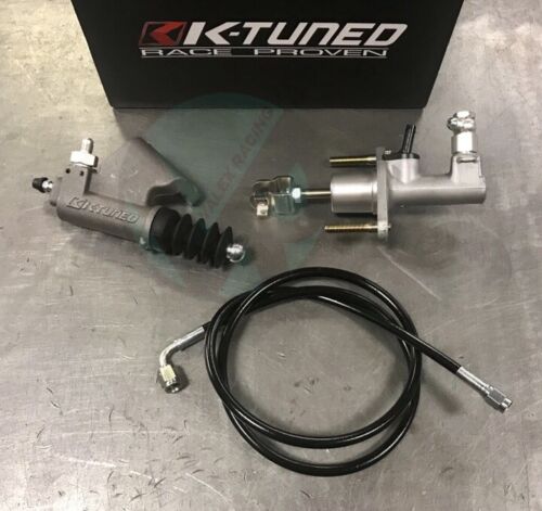 K-Tuned Slave Cylinder / Exedy EM2 Master Cylinder & Clutch Line Kit For 06-15 Honda Civic Si