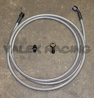 92-95 Civic 2dr Coupe Replacement Stainless Steel Fuel Feed Line Tank to Filter