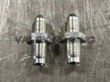 2 Steel Brake Adapter Fittings M10 x 1.0 (Metric 10mm) to 3AN -3 AN3