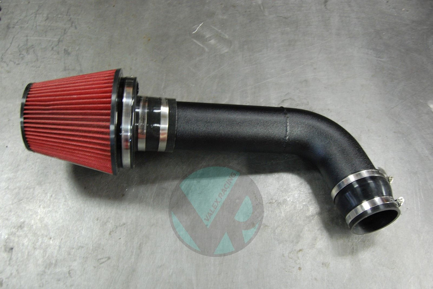 Honda/Acura 3.5" Race Intake System with Blox Racing Velocity Stack Powder Coated Black