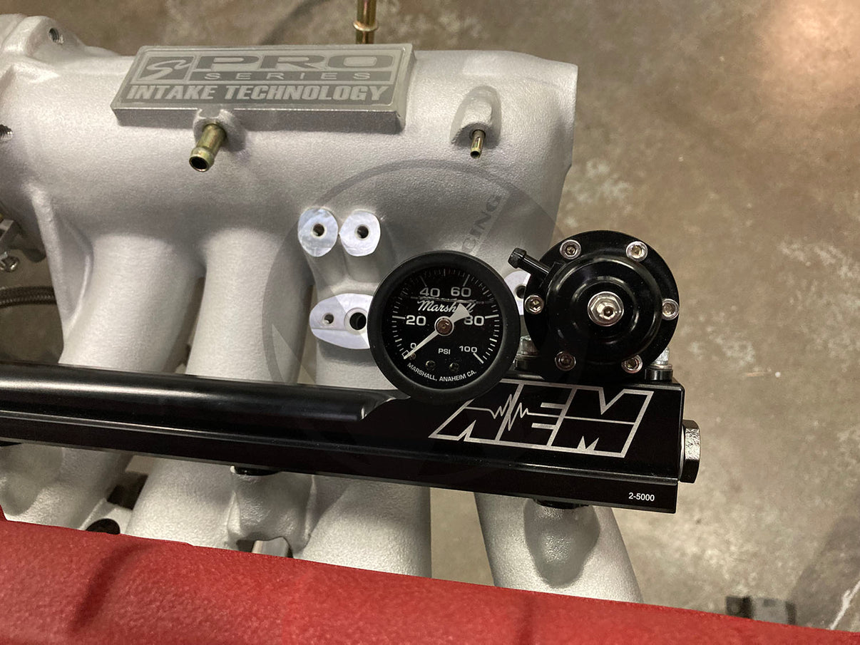 B Series AEM Fuel Rail kit with AEM Style Regulator for Honda Acura B1