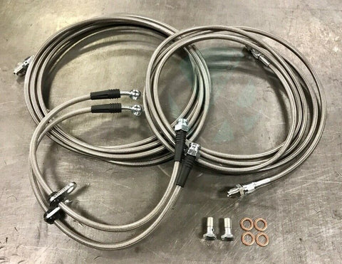 Complete Stainless Rear Brake Line Replacement Kit 1998-2002 Honda Accord