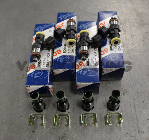 Bosch EV14 2200cc Fuel Injectors Set For Honda Acura B Series with Adapters