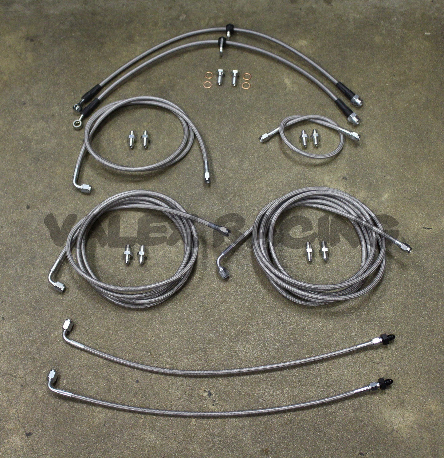 Complete Front & Rear Brake Line Replacement Kit For 97-01 Honda CRV without ABS