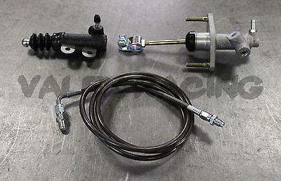 1992-2001 Honda Prelude Exedy Master & Slave Cylinder & Stainless Steel Clutch Line Kit