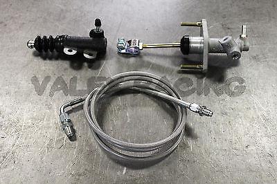 1990-1997 Honda Accord Exedy Master & Slave Cylinder & Stainless Steel Clutch Line Kit