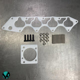 Honda Acura Reusable Thermal Intake Manifold Gasket and Skunk2 Pro Series Throttle Body Gasket and Hardware B/D/H/S2000/F22 VTEC