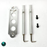 Billet Adjustable Battery Tie Down & Rod Stay Kit with ARP Bolts For 92-00 Honda Civic 94-01 Acura Integra