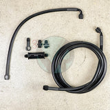 94-95 Acura Integra DC2 Tucked Stainless Steel Fuel Feed Line System K-Tuned Filter -6 Black