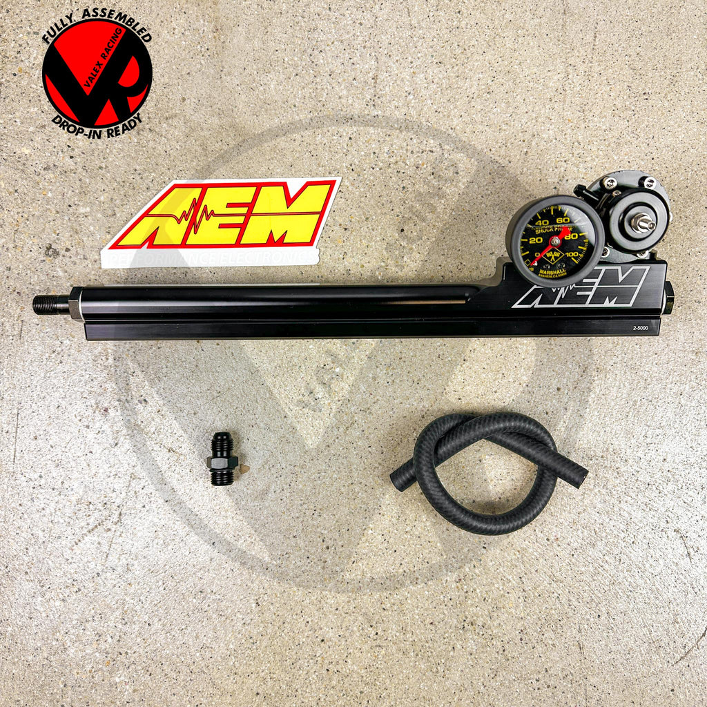 B Series AEM Fuel Rail kit with AEM Style Regulator for Honda Acura B1