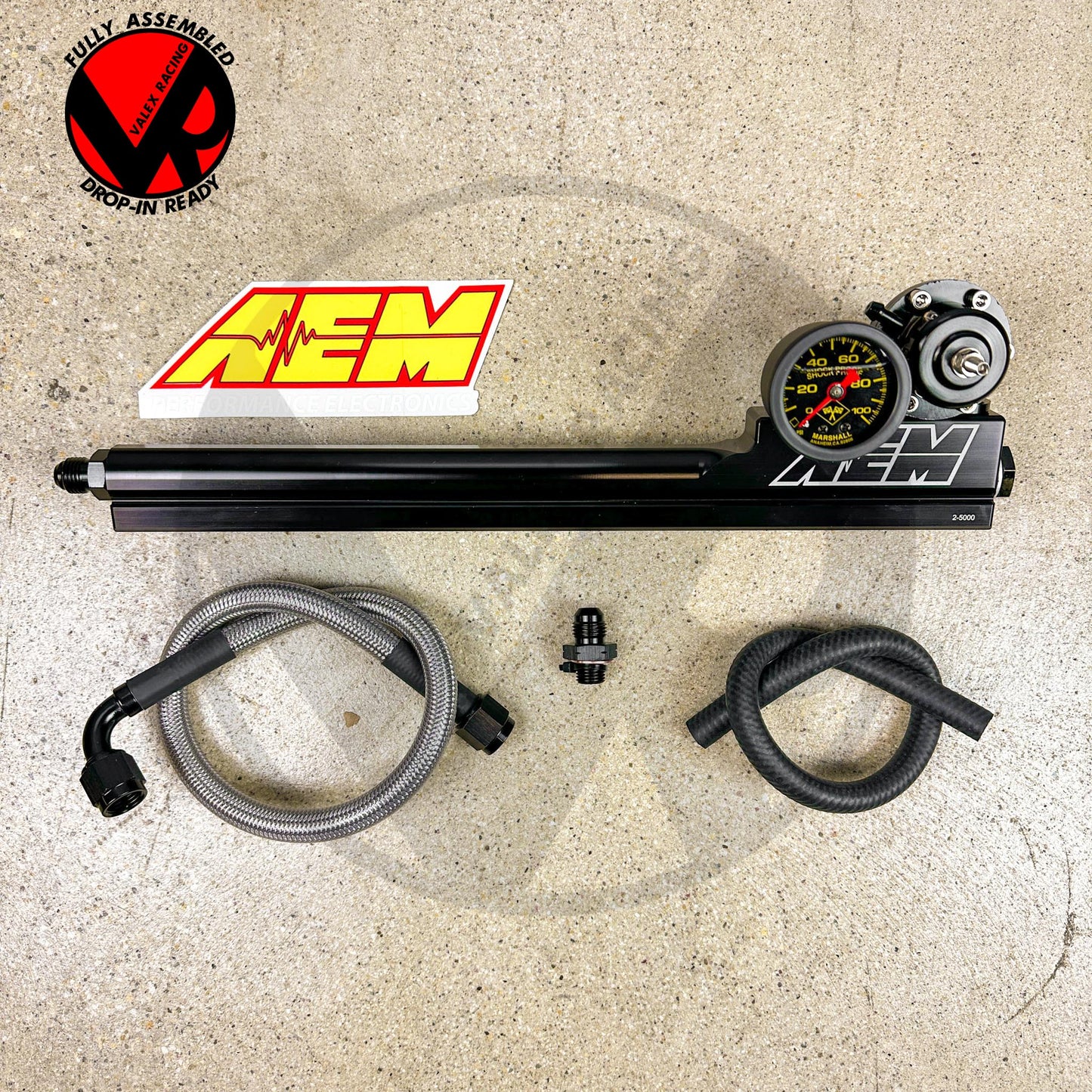 B Series AEM Fuel Rail kit with AEM Style Regulator for Honda Acura B16 B18 B20