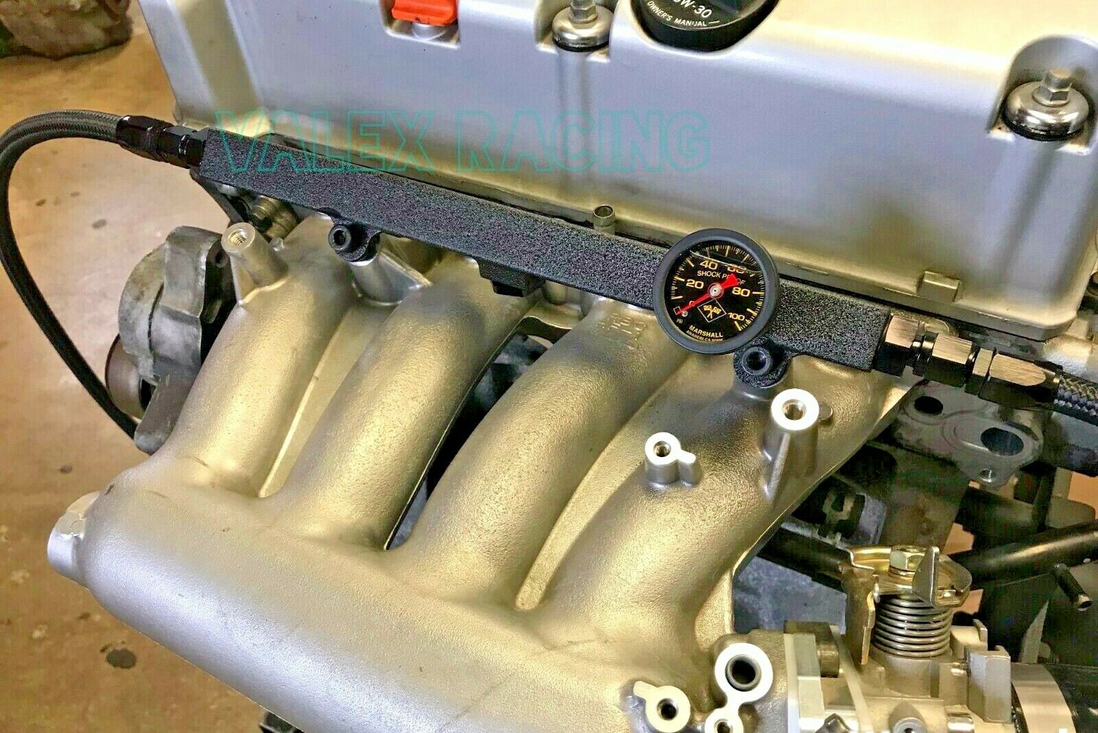 K Series / K Swap 6AN Wrinkle Black Fuel System / Rail for Honda Civic  Integra EG EK DC