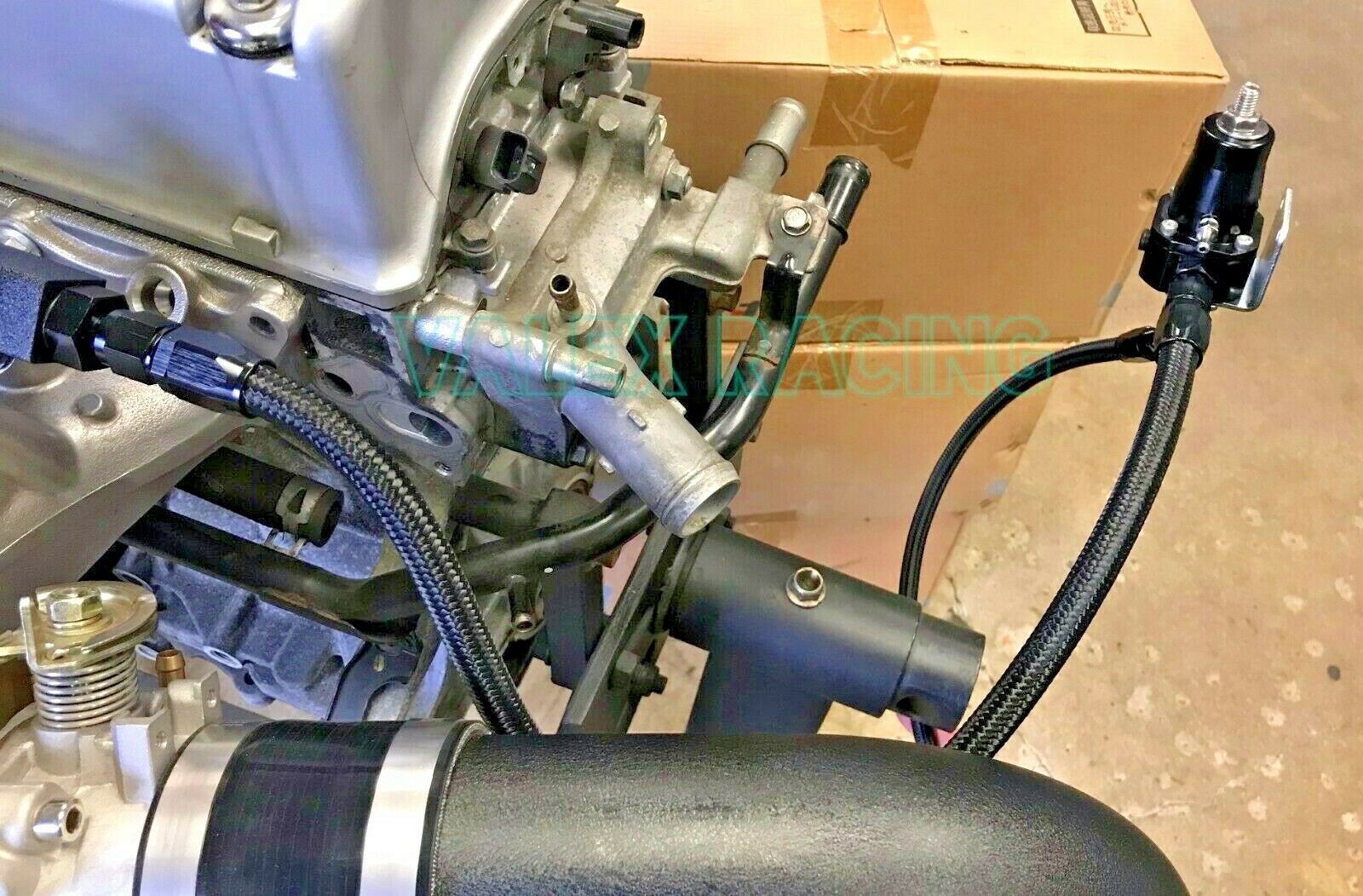 K Series / K Swap 6AN Wrinkle Black Fuel System / Rail for Honda Civic  Integra EG EK DC